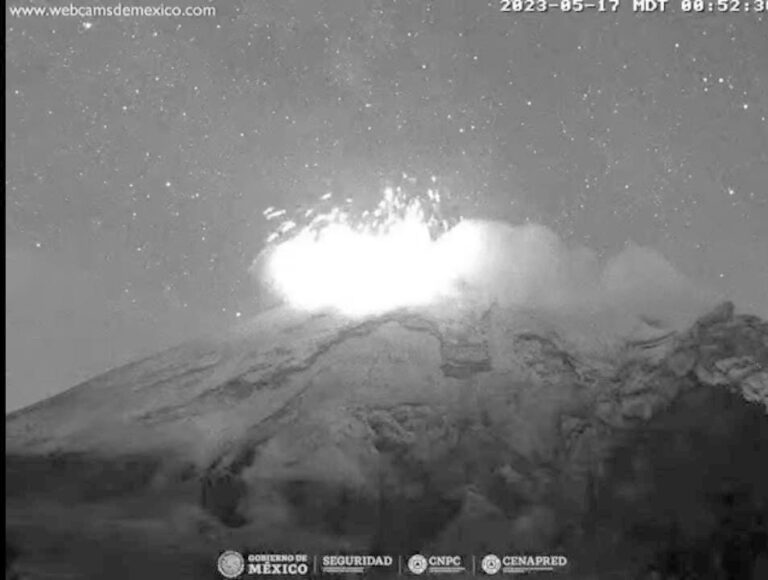 Emite Popocatépetl exhalaciones sin representar mayor riesgo a población: Protección Civil