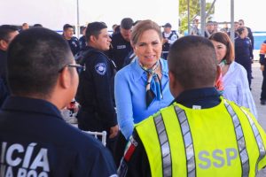 Lili Campos reconoce el papel fundamental de elementos policíacos en la renovación
