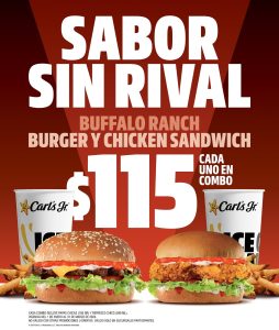 ¡Sabor sin rival: un “búfalo” desbocado de intensidad! Así es la nueva oferta de Carl’s Jr.