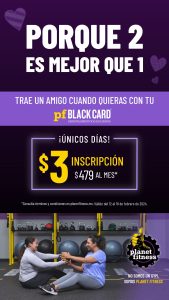 La diversión se duplica este San Valentín junto a Planet Fitness