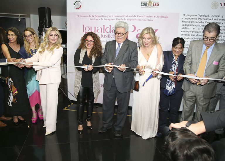 Inauguran en el Senado exposición colectiva “Igualdad, Justicia y Paz”