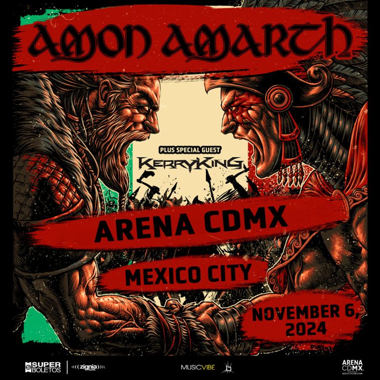 AMON AMARTH Y KERRY KING listos para incendiar la arena cdmx en el evento del año