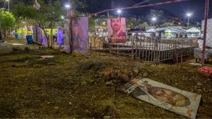 Dan de alta a lesionados por colapso de templete en evento de MC en San Pedro