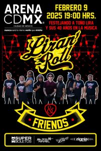 Liranroll ofrecerá un concierto histórico en la ARENA ciudad de México en febrero de 2025