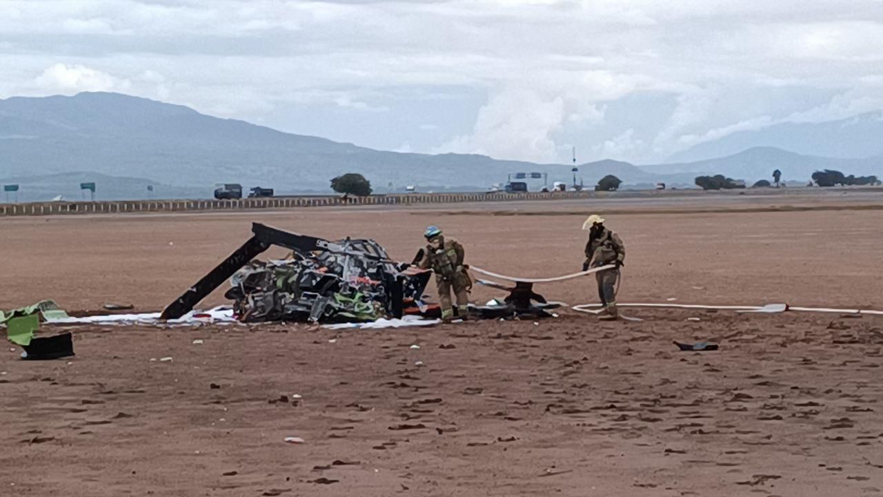 Helicóptero se desploma en Atoyac, Jalisco; 4 heridos