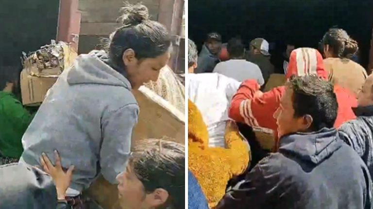 Vuelca tráiler con mercancía en Arco Norte; pobladores se roban todo