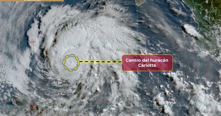 “Carlotta” ya es huracán categoría 1