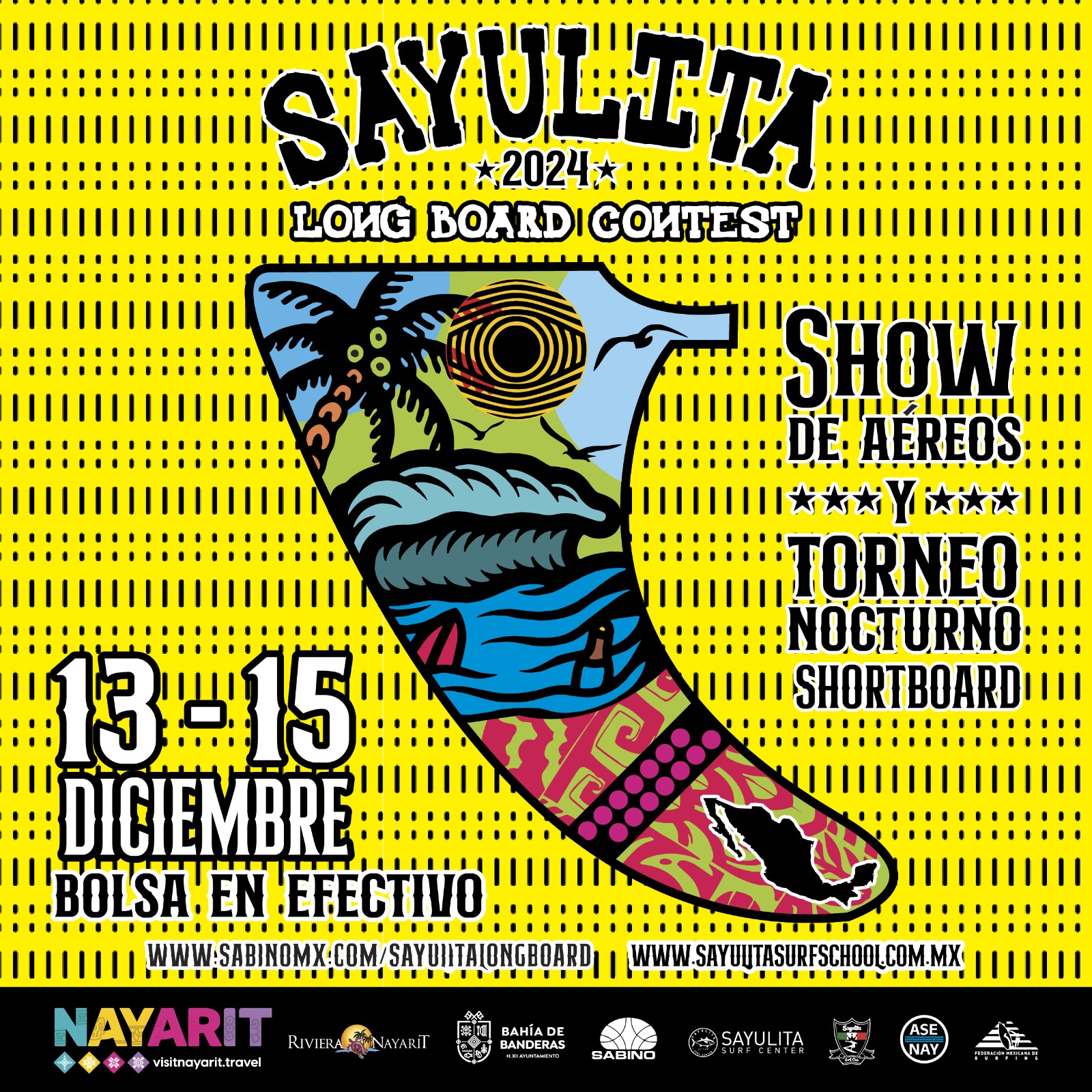  Sayulita Longboard Contest 2024 del 13 al 15 de diciembre