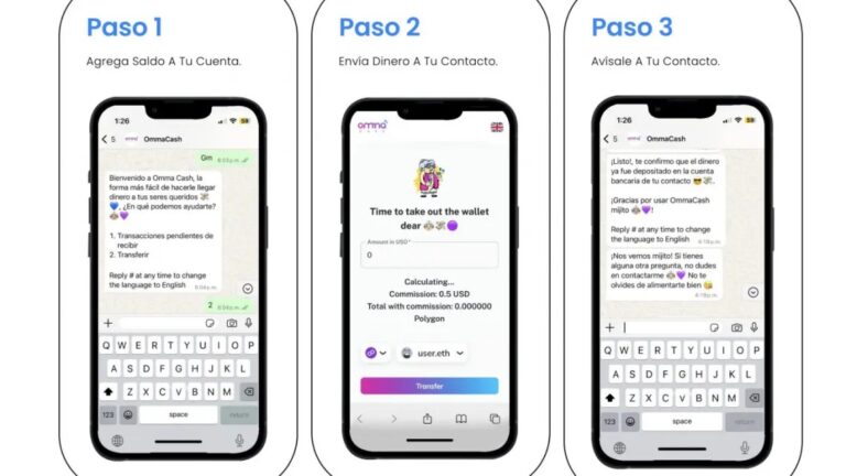 OmmaCash: plataforma mexicana para enviar remesas desde EE.UU. por WhatsApp