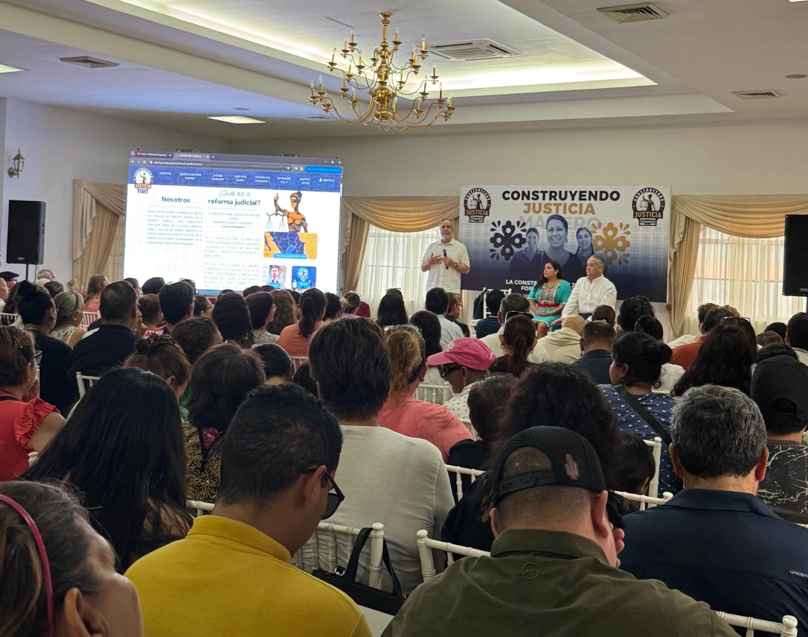 Ramírez Cuéllar promueve histórica votación judicial en gira por Tamaulipas