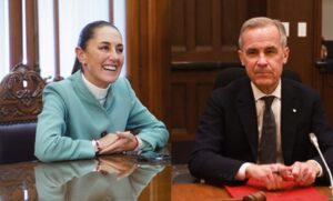 Sheinbaum y primer ministro de Canadá dialogan sobre economía