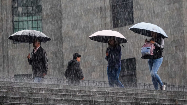 Chubascos y lluvias fuertes en gran parte del país