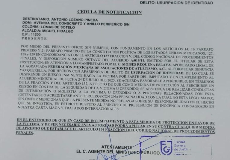 Inicia “Cacería” contra Defraudadores de Atletismo Mexicano