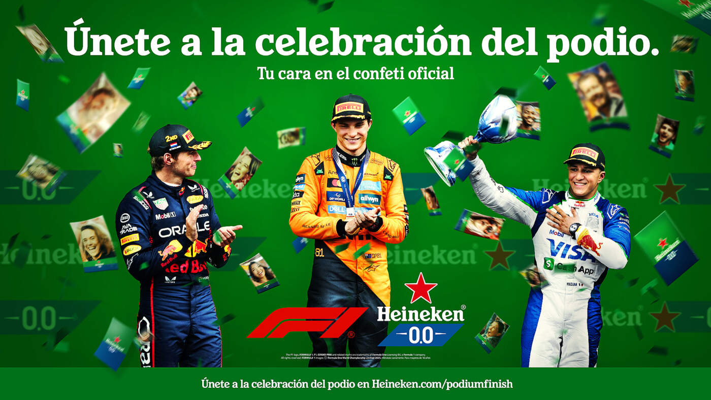 Heineken redefine el Gran Premio de la Ciudad de México: los fans ahora serán parte de la celebración en el podio