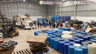 Durango: hallan 7 mil litros de huachicol y químicos precursores en operativo