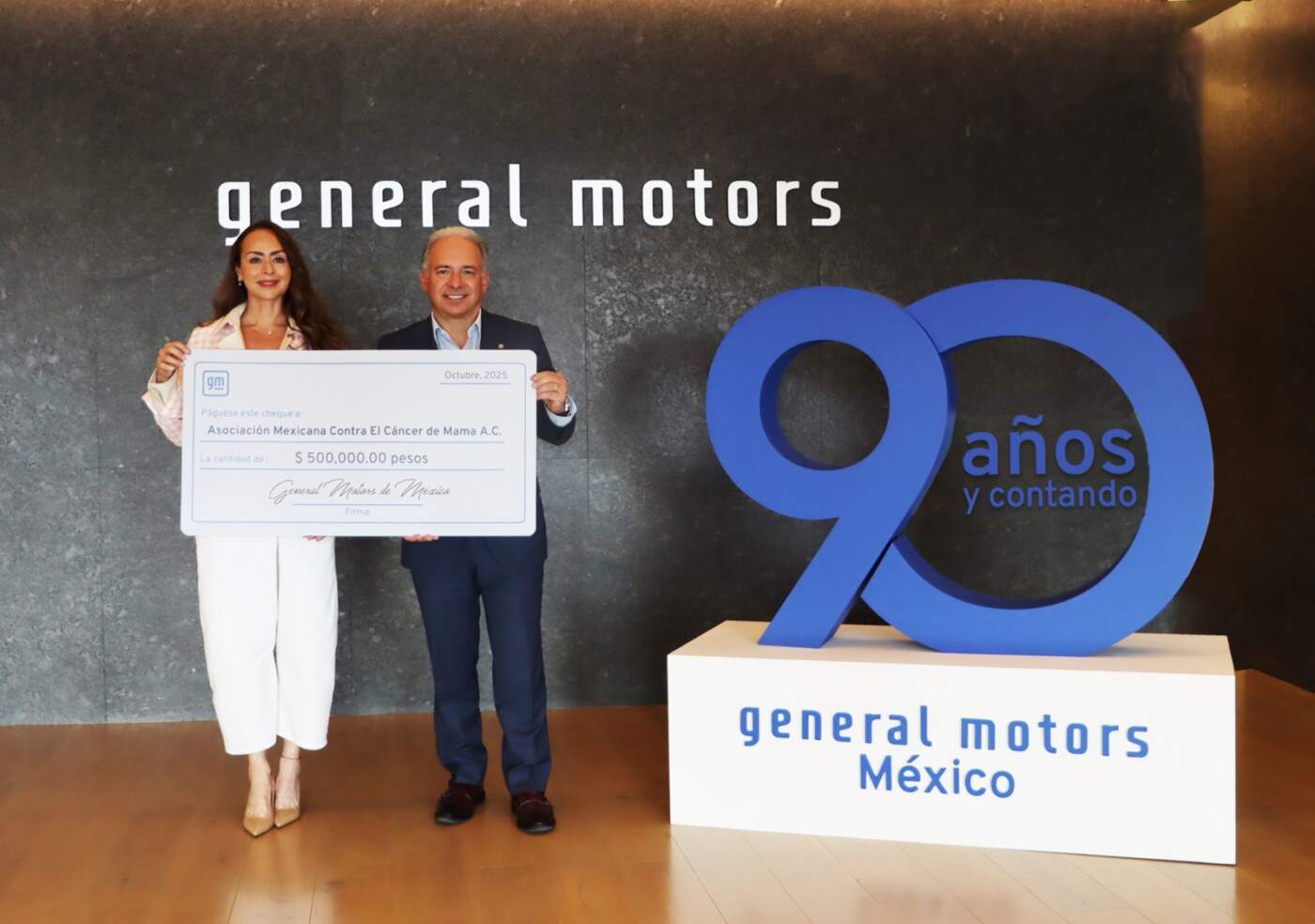 General Motors de México celebra 15 años de alianza con Fundación CIMA con donativo para su labor comunitaria