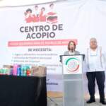 Instalación del Centro de Acopio para ayuda a damnificados por lluvias