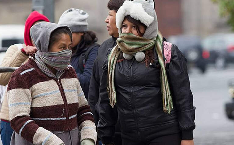 Alertan por heladas y fuertes vientos por frente frío 12