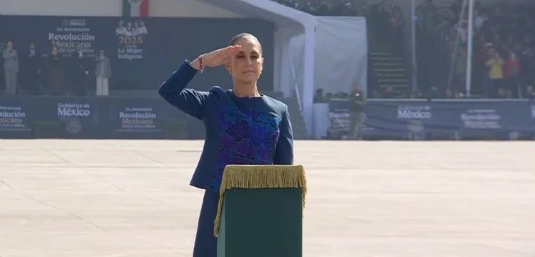 Sheinbaum encabeza su segundo desfile de la Revolución bajo la sombra de las protestas