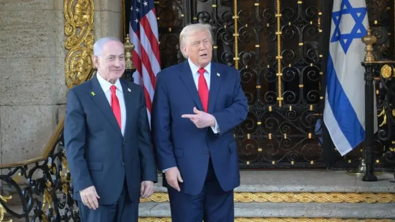 Dialogan Trump y Netanyahu entre elogios y apuestan por el desarme de Hamás