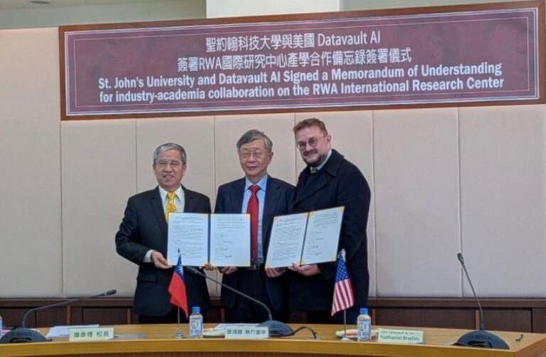Datavault AI apoyará un Centro de Investigación en Taiwán sobre digitalización de activos del mundo real